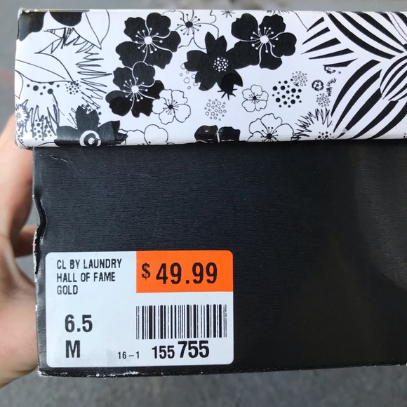 Champagne/Gold Peep Toe Platform Heel Pumps - Picture 7 of 7